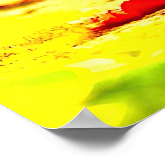 OddFriends - Schattige Poster van Chubby Dino (Hoek)