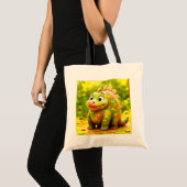 OddFriends Schattigee Dino Canvas tas (Voorkant (product))
