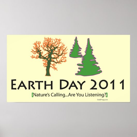 oddFrogg Earth Day 2011 Poster (Voorkant)