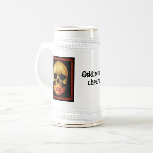 Oddie Beer Stein (klassiek) Bierpul (Voorkant links)