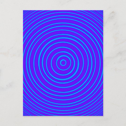 Oddisphier Blue Paarse optische illusie Briefkaart (Voorkant)