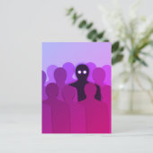 Oddity Surreal Pink Aesthetic Weirdo Briefkaart (Staand voorkant)