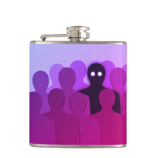 Oddity Surreal Pink Aesthetic Weirdo Heupfles (Voorkant)
