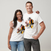 ODDO Abstracte Borstelkunst | Moderne Kleurrijke E T-shirt (Unisex)