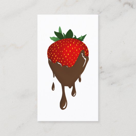 oddRex-chocolade met aardbei Visitekaartje (Voorkant)