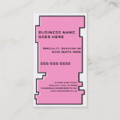 oddRex cupcake Visitekaartje (Achterkant)