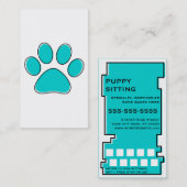 oddRex huisdier zitten stempelkaart Klantenkaartje (Voorkant / Achterkant)