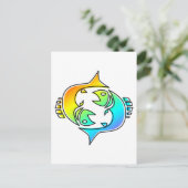 oddRex pisces Briefkaart (Staand voorkant)