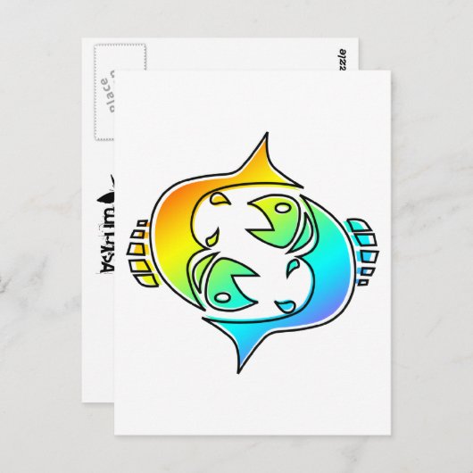 oddRex pisces Briefkaart (Voorkant / Achterkant)