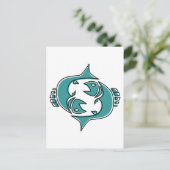 oddRex pisces Briefkaart (Staand voorkant)