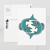 oddRex pisces Briefkaart (Voorkant / Achterkant)