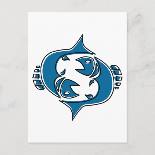 oddRex pisces Briefkaart (Voorkant)