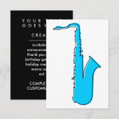 oddRex saxofone Kaart (Voorkant / Achterkant)