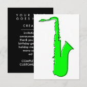 oddRex saxofone Kaart (Voorkant / Achterkant)