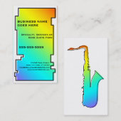 oddRex saxofone Visitekaartje (Voorkant / Achterkant)
