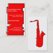 oddRex saxofone Visitekaartje (Voorkant / Achterkant)