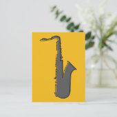 oddRex saxophone Briefkaart (Staand voorkant)