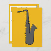oddRex saxophone Briefkaart (Voorkant / Achterkant)