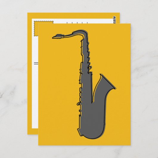 oddRex saxophone Briefkaart (Voorkant / Achterkant)