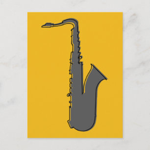 oddRex saxophone Briefkaart