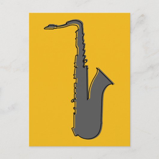 oddRex saxophone Briefkaart (Voorkant)