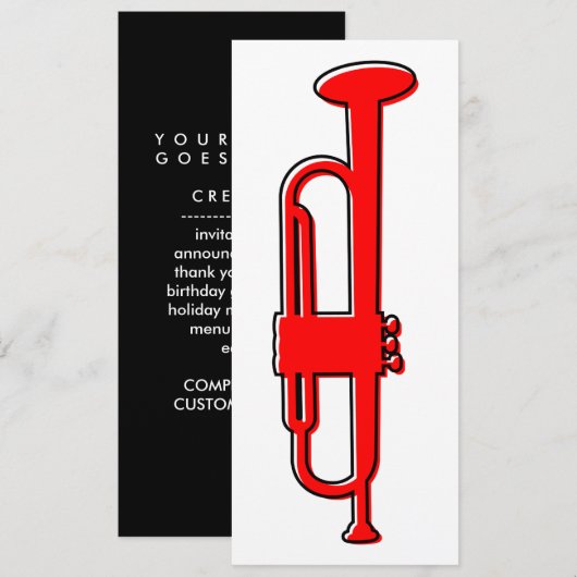 oddRex trompet Kaart (Voorkant / Achterkant)