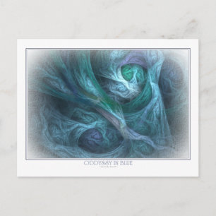 Oddyssy in blauw Briefkaart