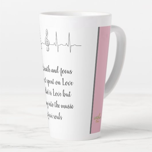 Ode aan de liefde Latte Mok van Dichteres Adiela A (Rechterhoek)