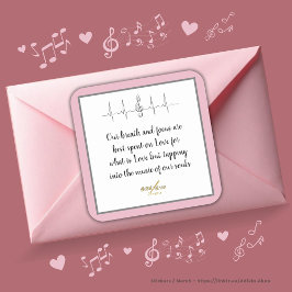 Ode aan de liefde sticker van dichter Adiela Akoo