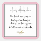 Ode aan de liefde sticker van dichter Adiela Akoo (Voorkant)