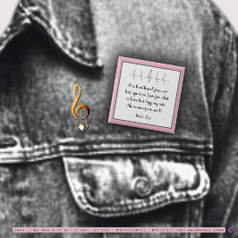 Ode aan de liefdeknop door dichter Adiela Akoo Vierkante Button 5,1 Cm