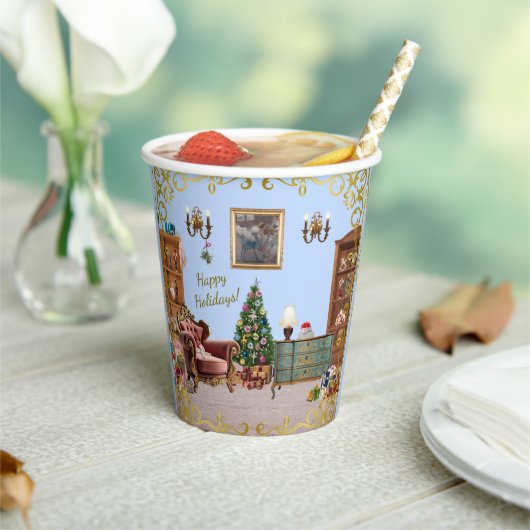 Ode aan de Notenkraker Ballet Blauw Papieren Bekers (Insitu)