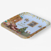 Ode aan de Notenkraker Ballet Blauw Papieren Bordje (Gebogen)