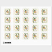 Ode aan de Notenkraker Ballet Guirlande Vierkante Sticker (Vel)