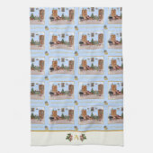 Ode aan de Notenkraker Blue Scene Ivory Accent Theedoek (Verticaal)