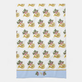 Ode aan de notenkraker Franse hoorn blauw accent Theedoek (Verticaal)