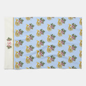 Ode aan de notenkraker Franse hoorn blauw Theedoek (Horizontaal)