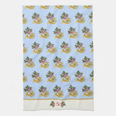 Ode aan de notenkraker Franse hoorn blauw Theedoek (Verticaal)