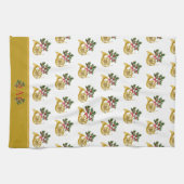 Ode aan de notenkraker Franse hoorn gouden accent Theedoek (Horizontaal)