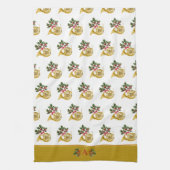 Ode aan de notenkraker Franse hoorn gouden accent Theedoek (Verticaal)