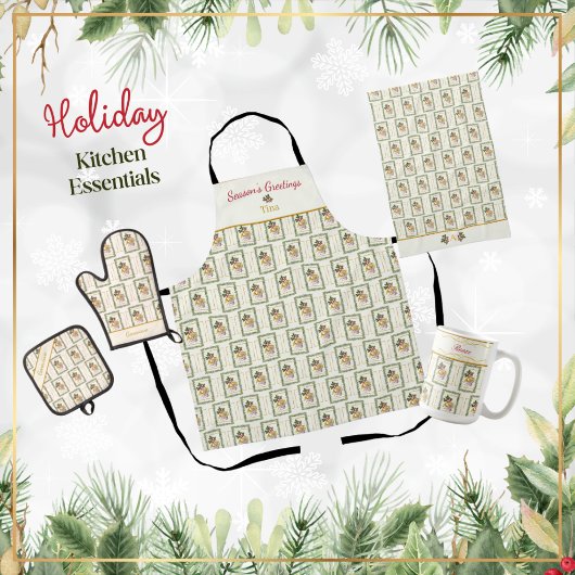 Ode aan de notenkraker Garland Ivory Accent Schort