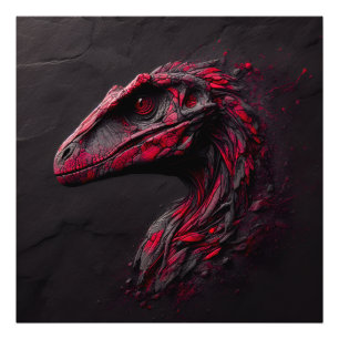 Ode aan de prehistorische - Het genie van de AI Foto Afdruk