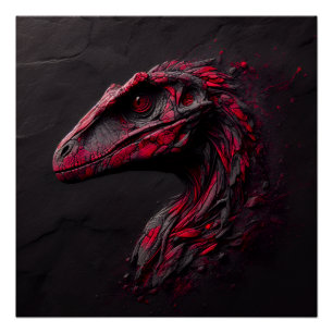 Ode aan de prehistorische - Het genie van de AI Perfect Poster