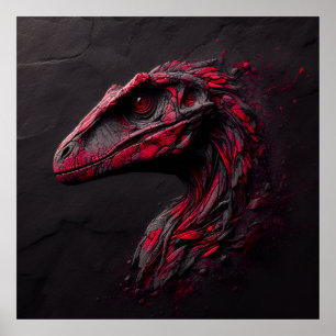 Ode aan de prehistorische - Het genie van de AI Poster