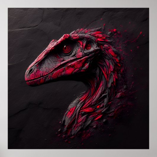 Ode aan de prehistorische - Het genie van de AI Poster (Voorkant)