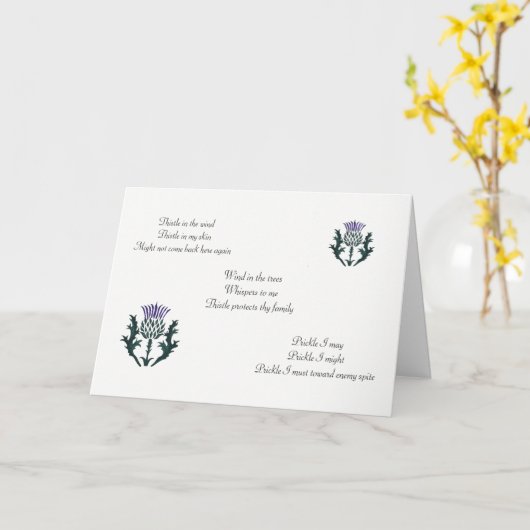 Ode aan Distel Kaart (Gele Bloem)