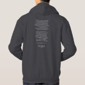 "Ode aan een Nightingale" Hoodie (Achterkant)