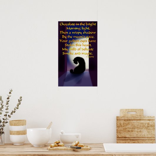 Ode aan een zwarte kat poster (Keuken)