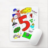 Ode aan Five Mousepad Muismat (Met muis)