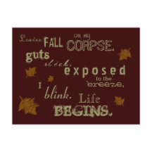 Ode aan het Briefkaart van de herfst Dode